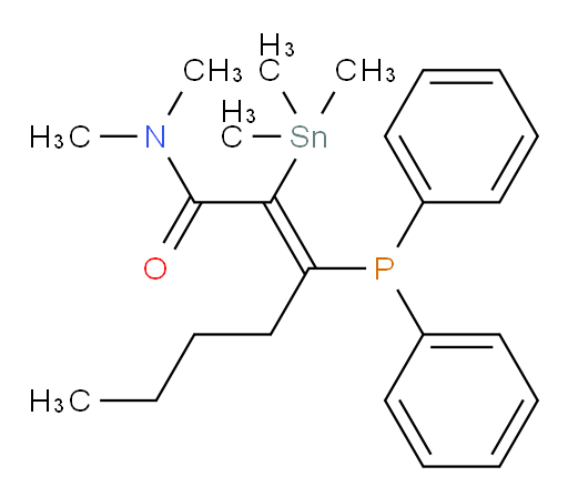 (Z)-3-(diphenylphosphino)-N,N-dimethyl-2-(trimethylstannyl)hept-2-enamide