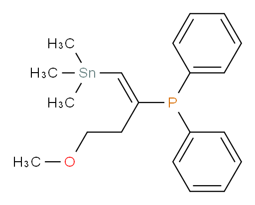 (E)-(4-甲氧基-1-(三甲基锡基)丁-1-烯-2-基)二苯基膦
