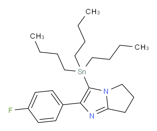 2-(4-fluorophenyl)-3-(tributylstannyl)-6,7-dihydro-5H-pyrrolo[1,2-a]imidazole