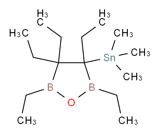 trimethyl(2,3,4,4,5-pentaethyl-1,2,5-oxadiborolan-3-yl)stannane