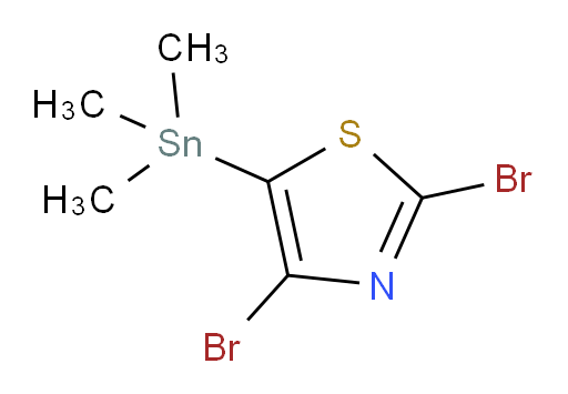 2,4-二溴-5-(三甲基锡基)噻唑