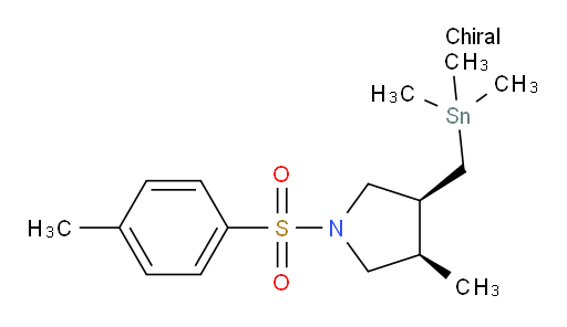 (3R,4S)-3-methyl-1-tosyl-4-((trimethylstannyl)methyl)pyrrolidine