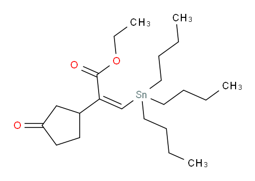(Z)-乙基 2-(3-氧代环戊基)-3-(三丁基锡基)丙烯酸酯