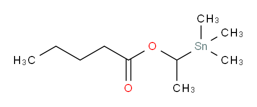 1-(trimethylstannyl)ethyl pentanoate