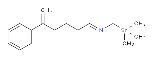 (E)-N-(5-phenylhex-5-en-1-ylidene)-1-(trimethylstannyl)methanamine
