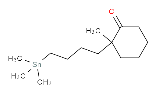2-methyl-2-(4-(trimethylstannyl)butyl)cyclohexanone