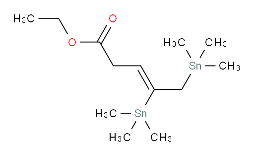 (Z)-ethyl 4,5-bis(trimethylstannyl)pent-3-enoate