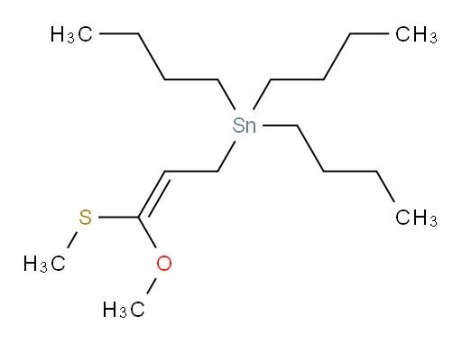 (E)-tributyl(3-methoxy-3-(methylthio)allyl)stannane