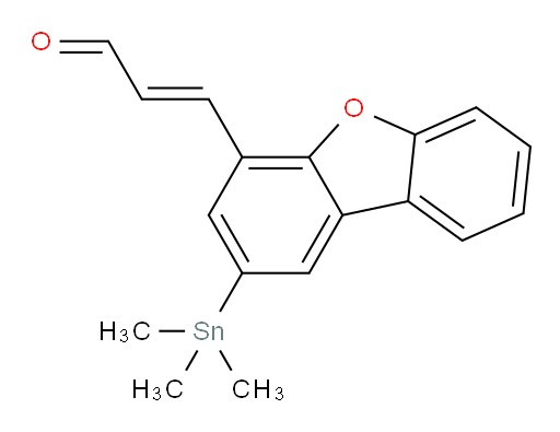 (E)-3-(2-(trimethylstannyl)dibenzo[b,d]furan-4-yl)acrylaldehyde