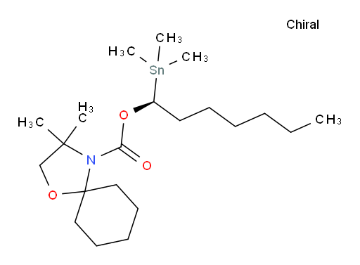 (S)-1-(trimethylstannyl)heptyl 3,3-dimethyl-1-oxa-4-azaspiro[4.5]decane-4-carboxylate