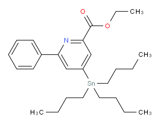 ethyl 6-phenyl-4-(tributylstannyl)picolinate