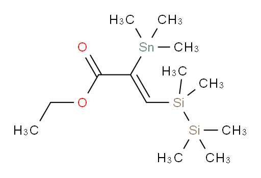 (Z)-ethyl 3-(1,1,2,2,2-pentamethyldisilyl)-2-(trimethylstannyl)acrylate