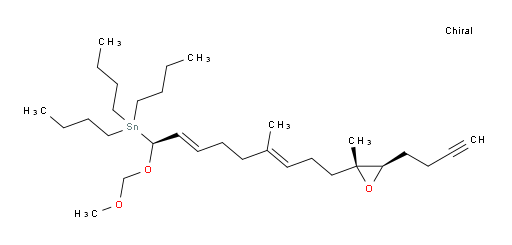 ((S,2E,6E)-9-((2R,3R)-3-(but-3-yn-1-yl)-2-methyloxiran-2-yl)-1-(methoxymethoxy)-6-methylnona-2,6-dien-1-yl)tributylstannane