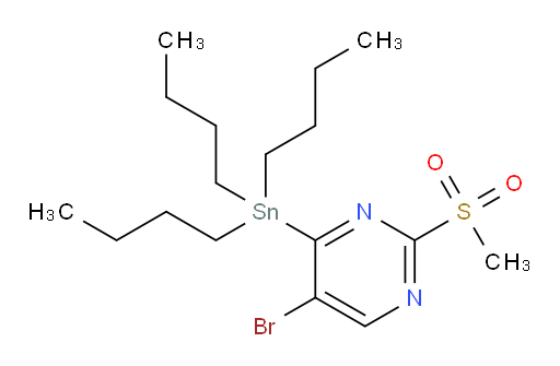 5-bromo-2-(methylsulfonyl)-4-(tributylstannyl)pyrimidine