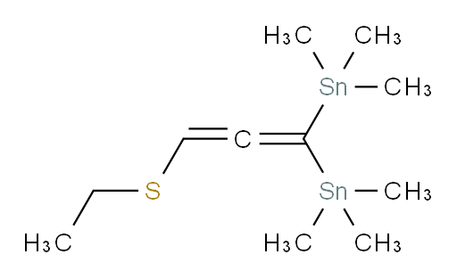 (3-(乙基硫基)propa-1,2-二烯-1,1-二基)双(三甲基锡烷)