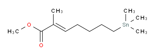 (E)-methyl 2-methyl-7-(trimethylstannyl)hept-2-enoate