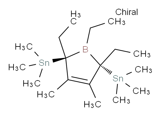 ((2R,5R)-1,2,5-triethyl-3,4-dimethyl-2,5-dihydro-1H-borole-2,5-diyl)bis(trimethylstannane)