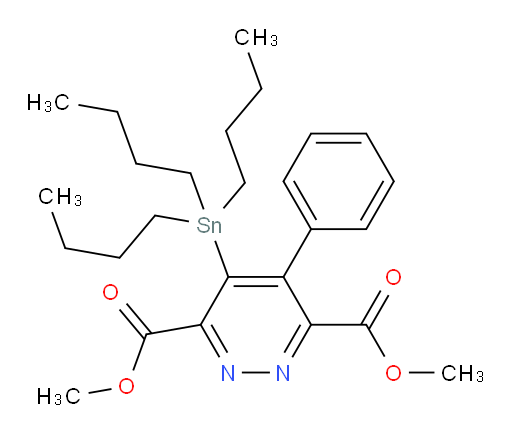 dimethyl 4-phenyl-5-(tributylstannyl)pyridazine-3,6-dicarboxylate