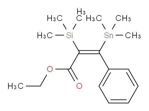 (Z)-ethyl 3-phenyl-2-(trimethylsilyl)-3-(trimethylstannyl)acrylate