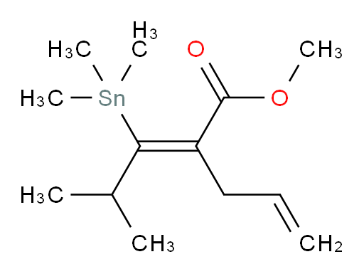 (Z)-methyl 2-allyl-4-methyl-3-(trimethylstannyl)pent-2-enoate