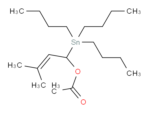 3-methyl-1-(tributylstannyl)but-2-en-1-yl acetate