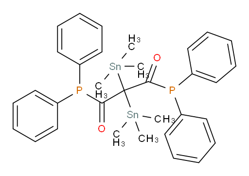 1,3-bis(diphenylphosphino)-2,2-bis(trimethylstannyl)propane-1,3-dione