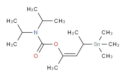(Z)-4-(trimethylstannyl)pent-2-en-2-yl diisopropylcarbamate