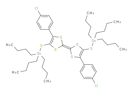 (E)-((5,5'-双(4-氯苯基)-[2,2'-bi(1,3-二硫醇亚基)]-4,4'-二基)双(硫烷二基))双(三丁基锡烷)