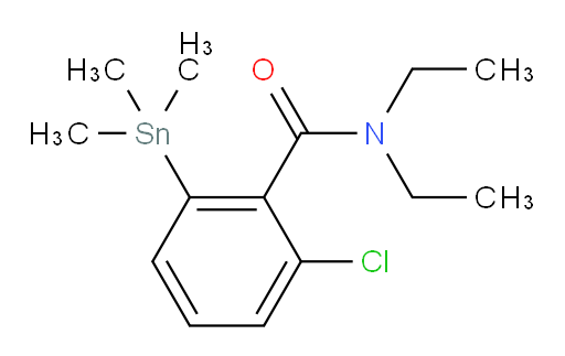 2-chloro-N,N-diethyl-6-(trimethylstannyl)benzamide