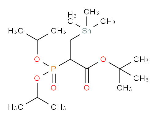 叔丁基 2-(二异丙氧基磷酰基)-3-(三甲基锡基)丙酸酯