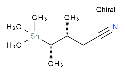 (3R,4S)-3-methyl-4-(trimethylstannyl)pentanenitrile