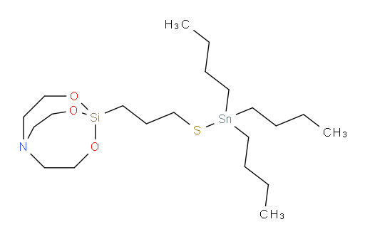 1-(3-((tributylstannyl)thio)propyl)-2,8,9-trioxa-5-aza-1-silabicyclo[3.3.3]undecane