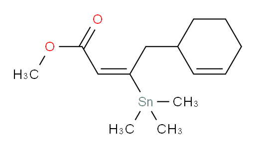 (E)-methyl 4-(cyclohex-2-en-1-yl)-3-(trimethylstannyl)but-2-enoate