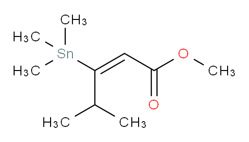 (E)-methyl 4-methyl-3-(trimethylstannyl)pent-2-enoate