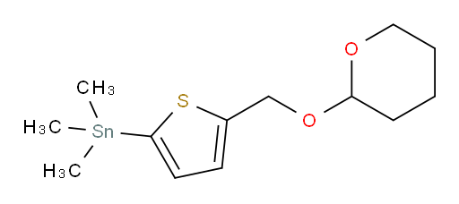 trimethyl(5-(((tetrahydro-2H-pyran-2-yl)oxy)methyl)thiophen-2-yl)stannane