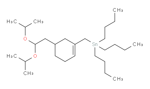 tributyl((5-(2,2-diisopropoxyethyl)cyclohex-1-en-1-yl)methyl)stannane
