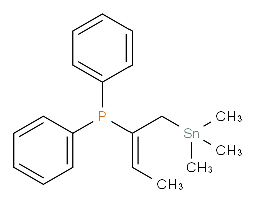 (E)-diphenyl(1-(trimethylstannyl)but-2-en-2-yl)phosphine