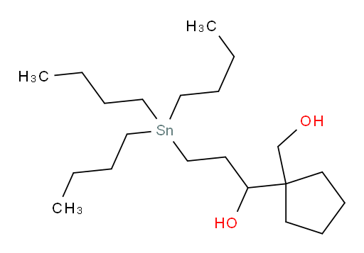 1-(1-(hydroxymethyl)cyclopentyl)-3-(tributylstannyl)propan-1-ol