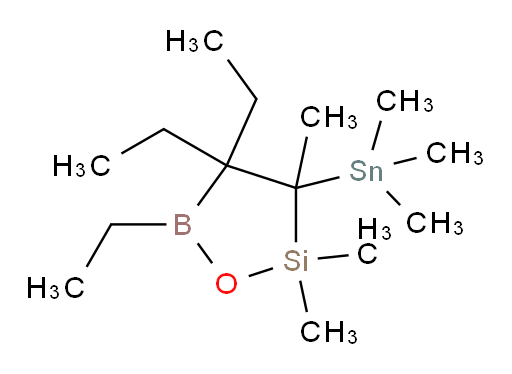 4,4,5-triethyl-2,2,3-trimethyl-3-(trimethylstannyl)-1,2,5-oxasilaborolane