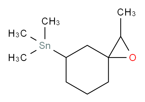 trimethyl(2-methyl-1-oxaspiro[2.5]octan-5-yl)stannane