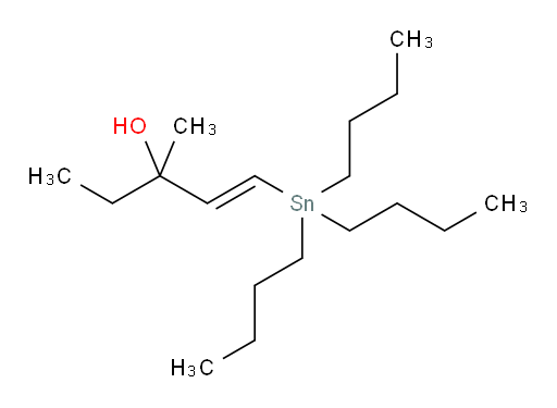 (E)-3-methyl-1-(tributylstannyl)pent-1-en-3-ol