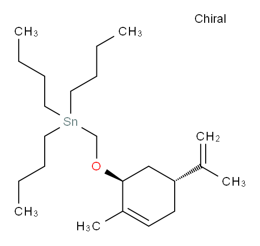 tributyl((((1S,5R)-2-methyl-5-(prop-1-en-2-yl)cyclohex-2-en-1-yl)oxy)methyl)stannane
