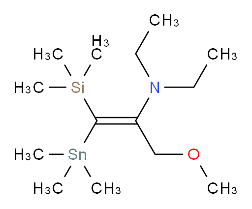 (E)-N,N-diethyl-3-methoxy-1-(trimethylsilyl)-1-(trimethylstannyl)prop-1-en-2-amine