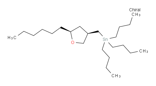 tributyl(((3R,5S)-5-hexyltetrahydrofuran-3-yl)methyl)stannane