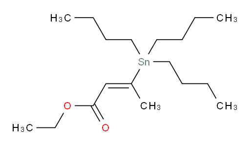 (E)-乙基 3-(三丁基锡基)丁-2-烯酸酯