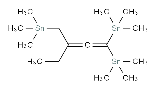 (3-ethylbuta-1,2-diene-1,1,4-triyl)tris(trimethylstannane)