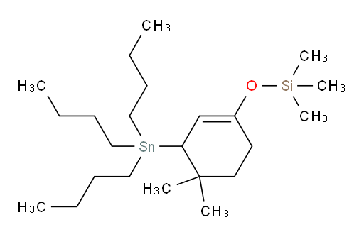 ((4,4-dimethyl-3-(tributylstannyl)cyclohex-1-en-1-yl)oxy)trimethylsilane