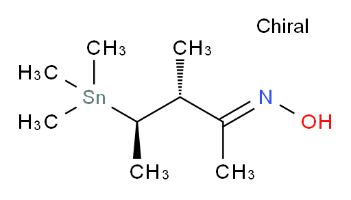 (3R,4R,E)-3-methyl-4-(trimethylstannyl)pentan-2-one oxime