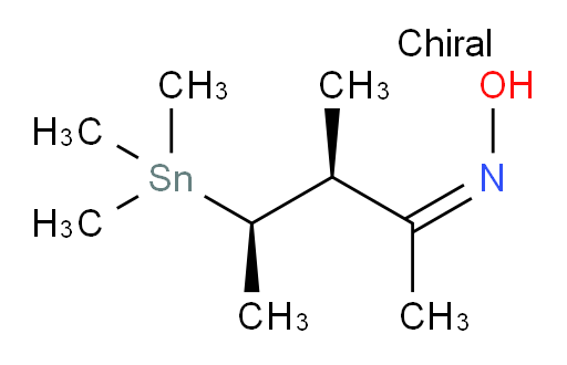 (3S,4R,Z)-3-methyl-4-(trimethylstannyl)pentan-2-one oxime