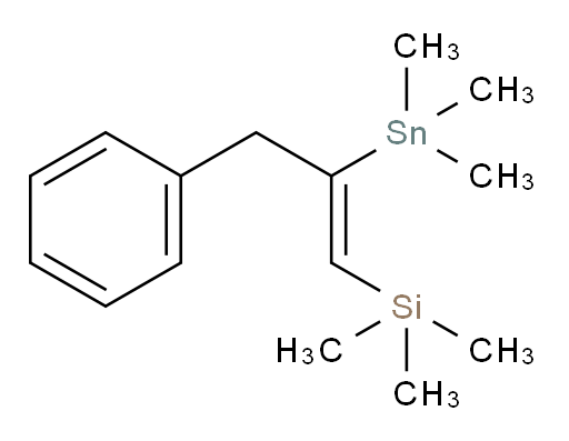 (Z)-trimethyl(3-phenyl-2-(trimethylstannyl)prop-1-en-1-yl)silane